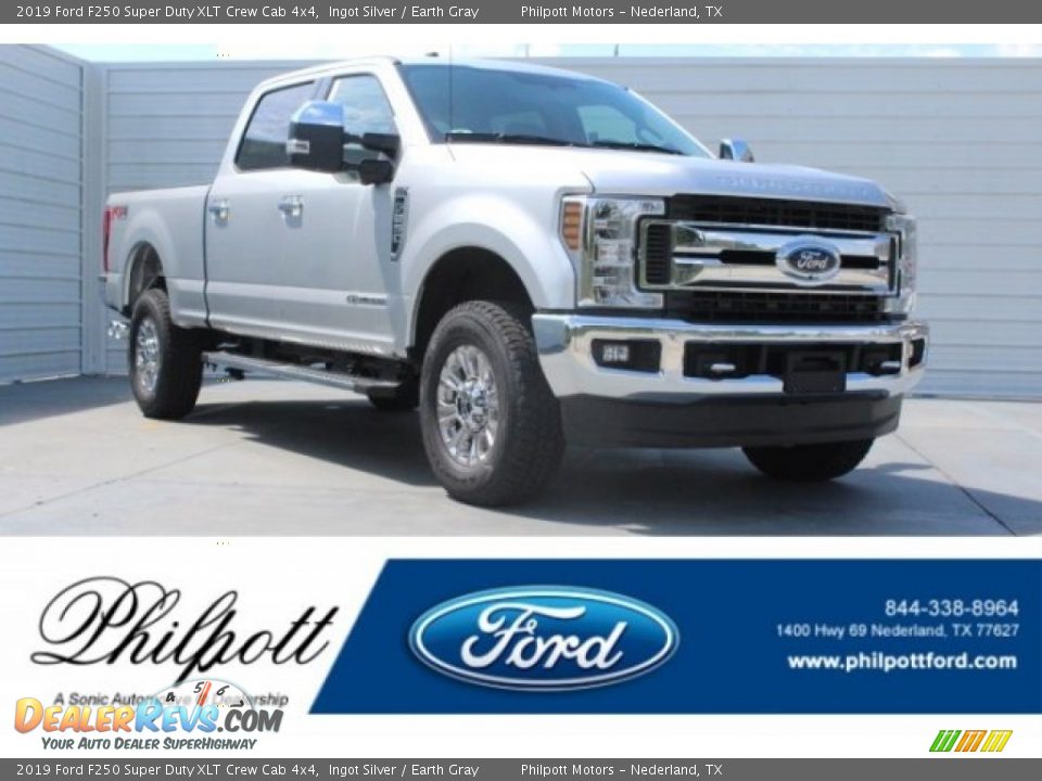 2019 Ford F250 Super Duty XLT Crew Cab 4x4 Ingot Silver / Earth Gray Photo #1