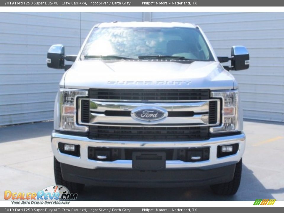 2019 Ford F250 Super Duty XLT Crew Cab 4x4 Ingot Silver / Earth Gray Photo #2