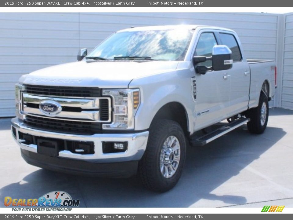 2019 Ford F250 Super Duty XLT Crew Cab 4x4 Ingot Silver / Earth Gray Photo #3