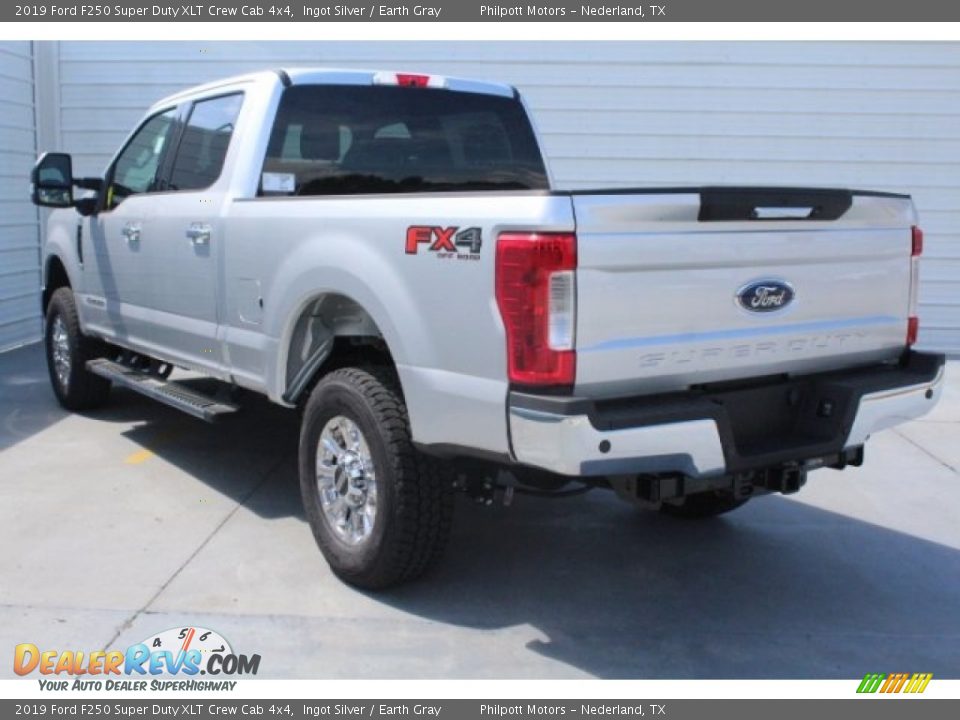 2019 Ford F250 Super Duty XLT Crew Cab 4x4 Ingot Silver / Earth Gray Photo #7