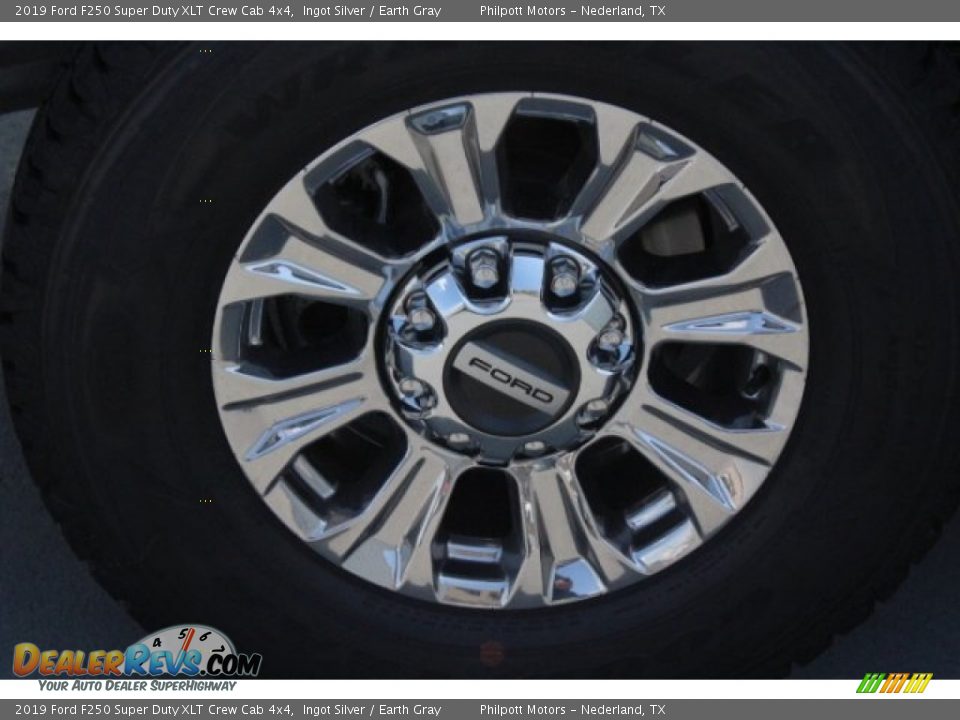 2019 Ford F250 Super Duty XLT Crew Cab 4x4 Ingot Silver / Earth Gray Photo #10
