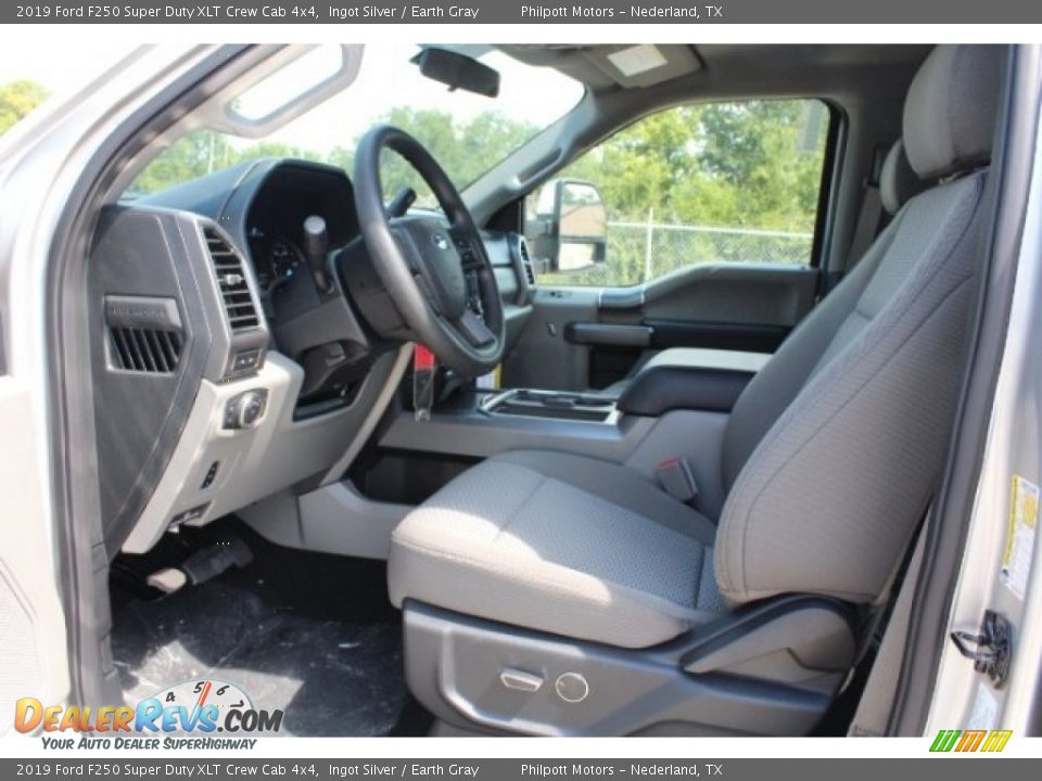 2019 Ford F250 Super Duty XLT Crew Cab 4x4 Ingot Silver / Earth Gray Photo #14