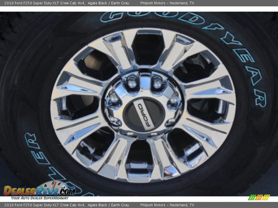 2019 Ford F250 Super Duty XLT Crew Cab 4x4 Agate Black / Earth Gray Photo #6