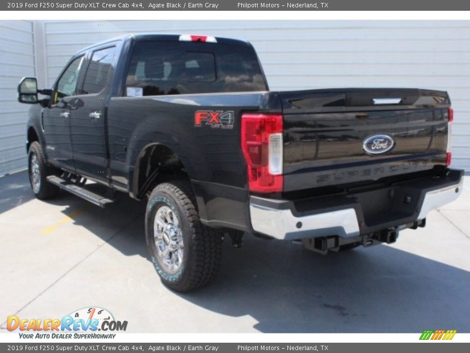 2019 Ford F250 Super Duty XLT Crew Cab 4x4 Agate Black / Earth Gray Photo #7