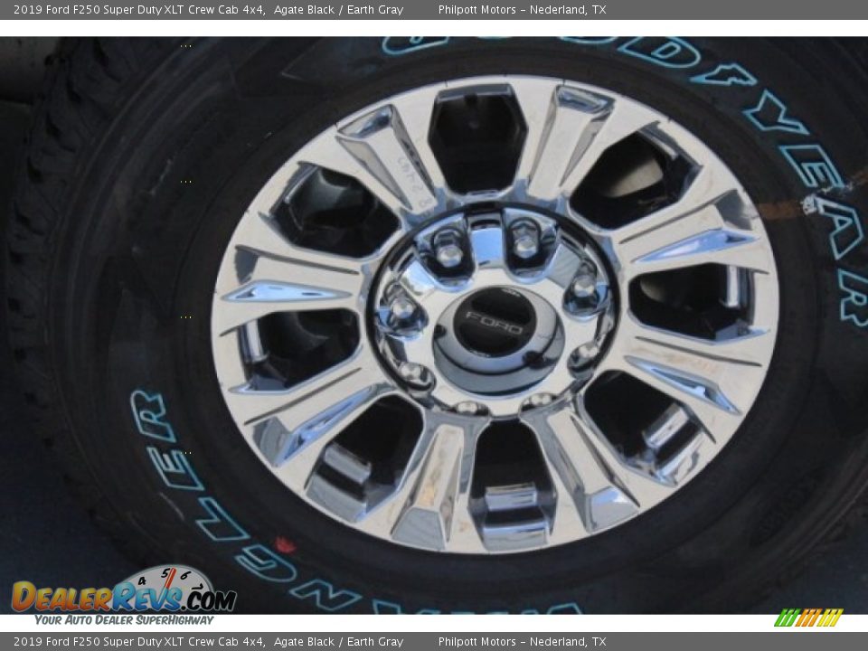 2019 Ford F250 Super Duty XLT Crew Cab 4x4 Agate Black / Earth Gray Photo #11