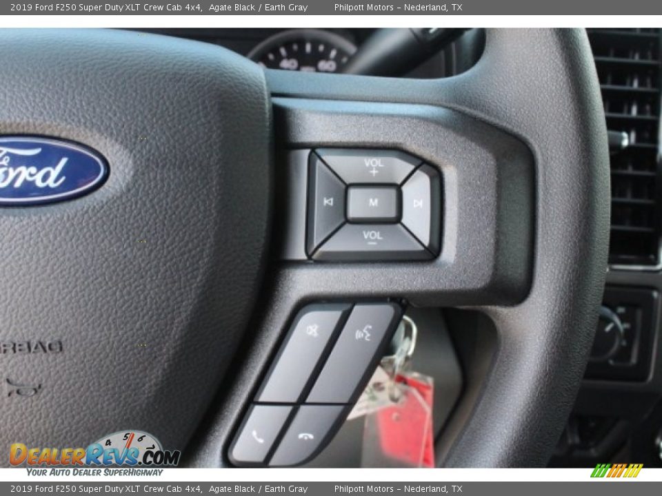 2019 Ford F250 Super Duty XLT Crew Cab 4x4 Agate Black / Earth Gray Photo #19