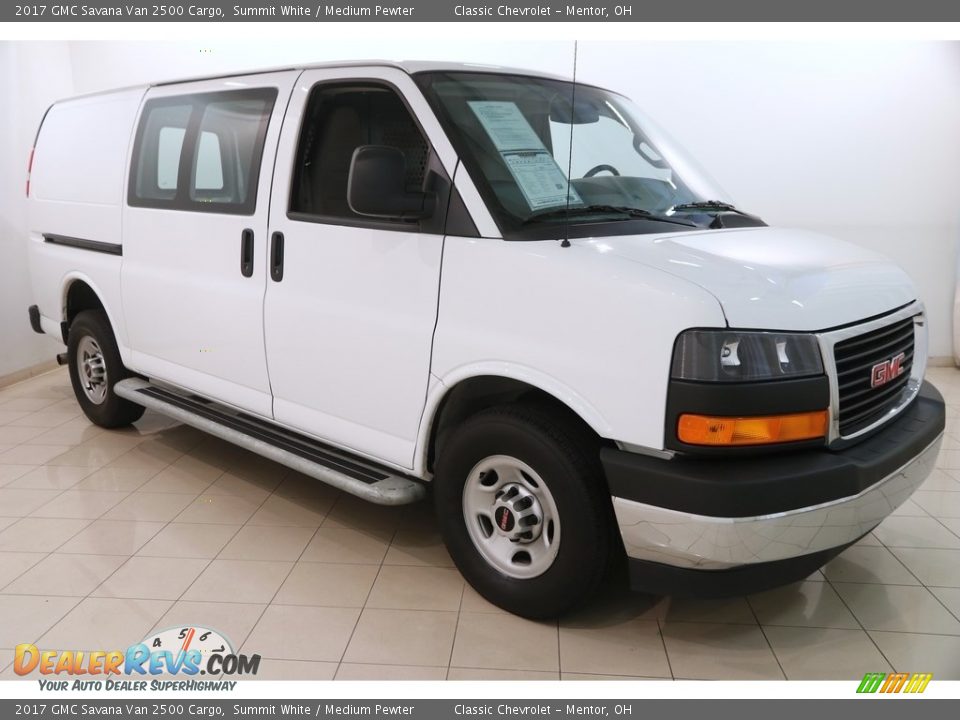 2017 GMC Savana Van 2500 Cargo Summit White / Medium Pewter Photo #1
