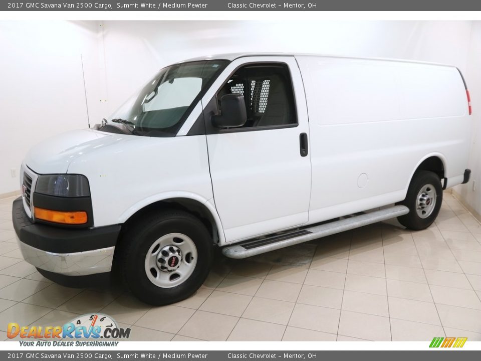 2017 GMC Savana Van 2500 Cargo Summit White / Medium Pewter Photo #3