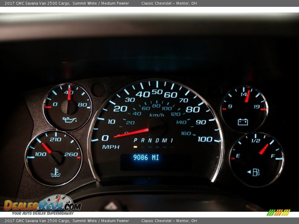 2017 GMC Savana Van 2500 Cargo Summit White / Medium Pewter Photo #7