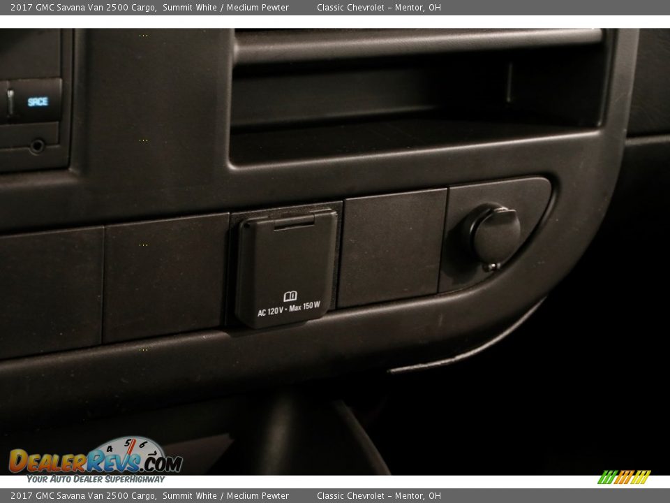 2017 GMC Savana Van 2500 Cargo Summit White / Medium Pewter Photo #9