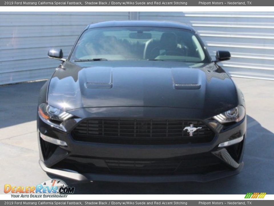 2019 Ford Mustang California Special Fastback Shadow Black / Ebony w/Miko Suede and Red Accent Stitching Photo #2