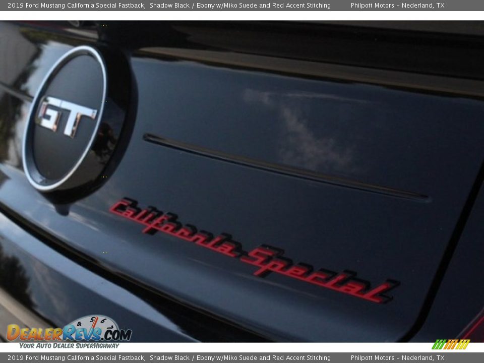 2019 Ford Mustang California Special Fastback Shadow Black / Ebony w/Miko Suede and Red Accent Stitching Photo #10