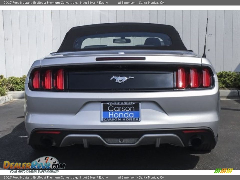 2017 Ford Mustang EcoBoost Premium Convertible Ingot Silver / Ebony Photo #3