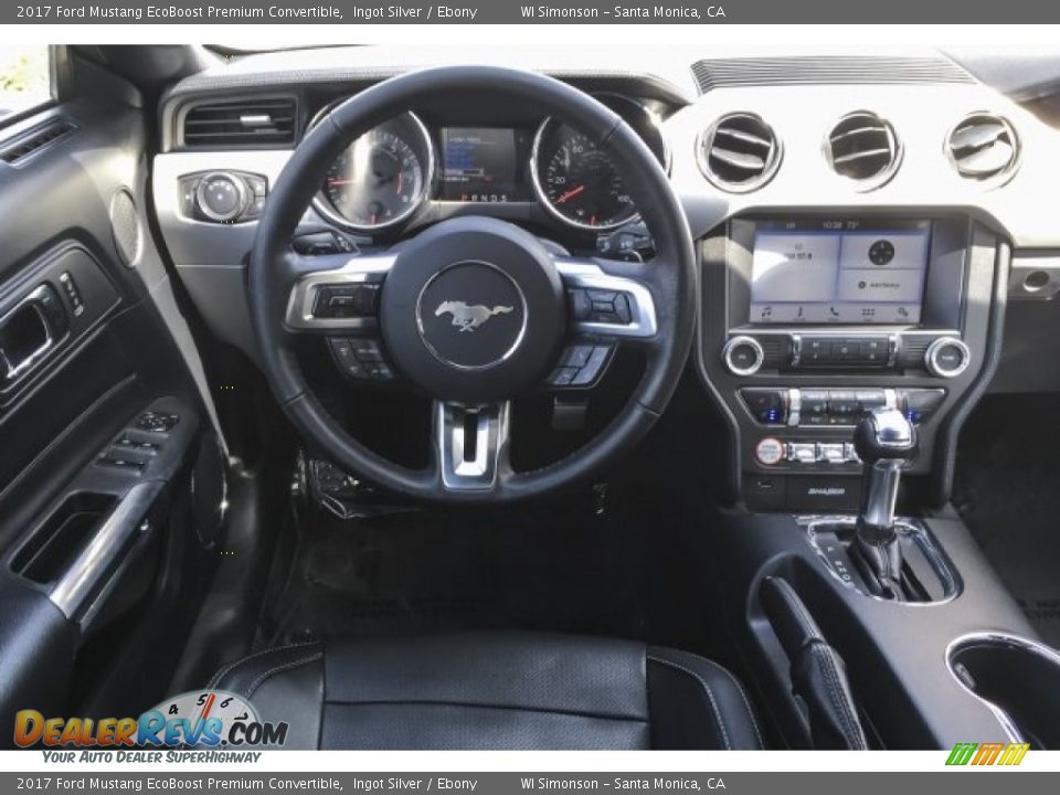 Dashboard of 2017 Ford Mustang EcoBoost Premium Convertible Photo #4