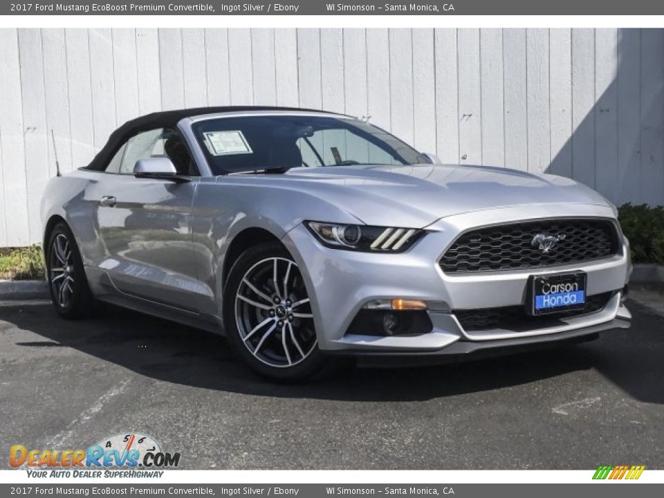 Front 3/4 View of 2017 Ford Mustang EcoBoost Premium Convertible Photo #12