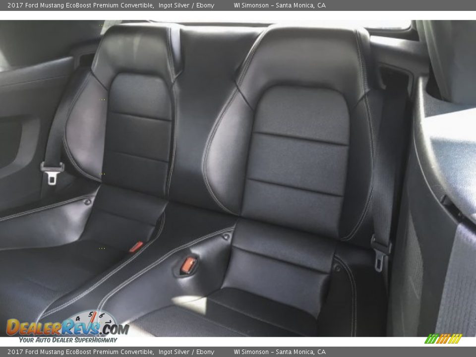 2017 Ford Mustang EcoBoost Premium Convertible Ingot Silver / Ebony Photo #16
