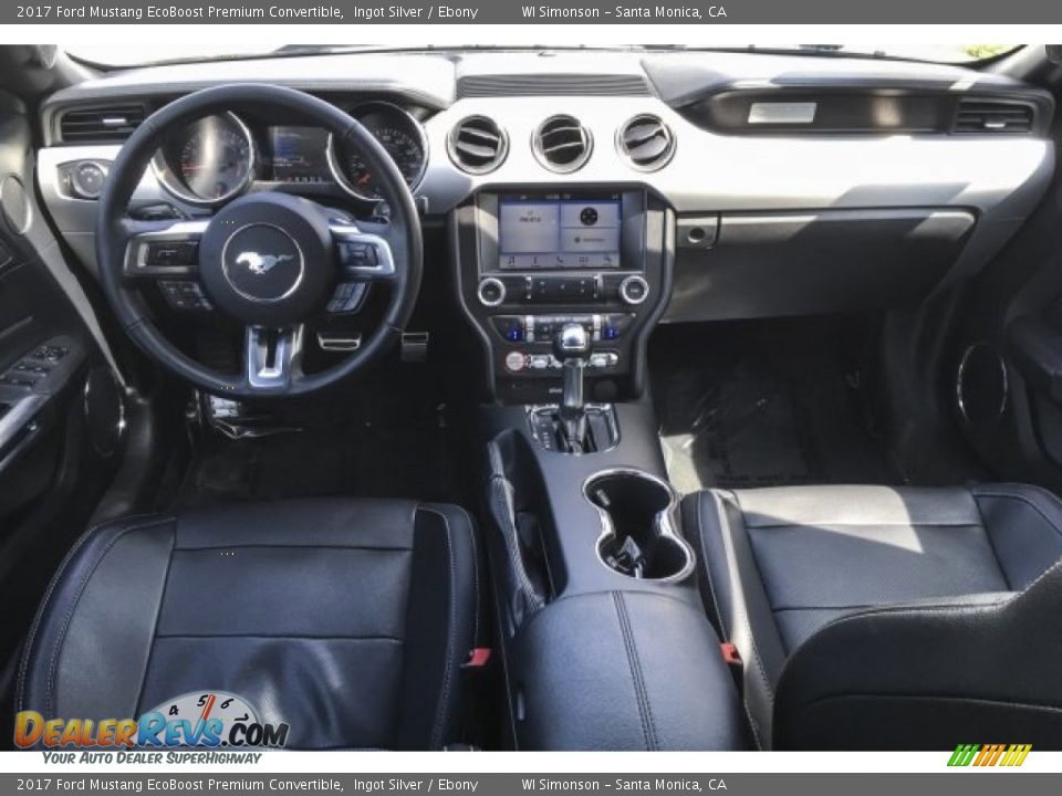 2017 Ford Mustang EcoBoost Premium Convertible Ingot Silver / Ebony Photo #18