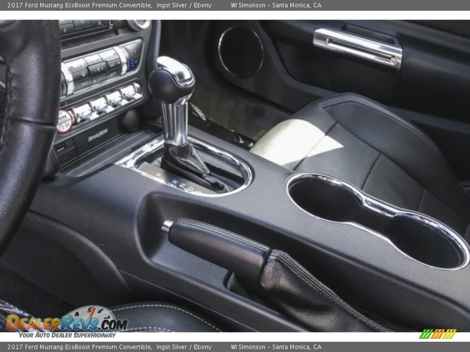 2017 Ford Mustang EcoBoost Premium Convertible Ingot Silver / Ebony Photo #24