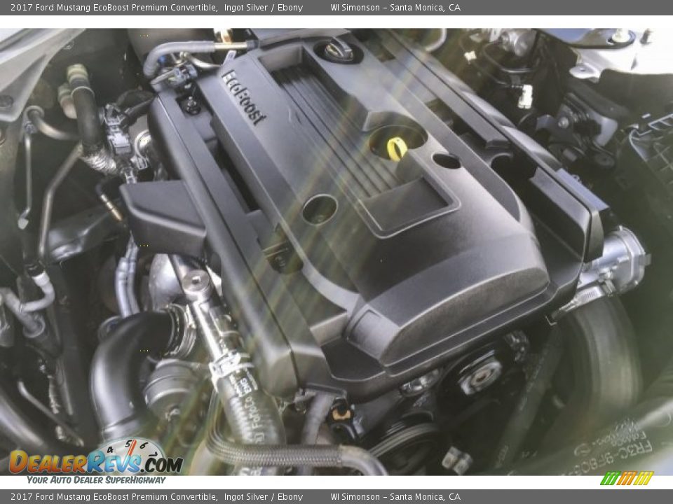 2017 Ford Mustang EcoBoost Premium Convertible Ingot Silver / Ebony Photo #31