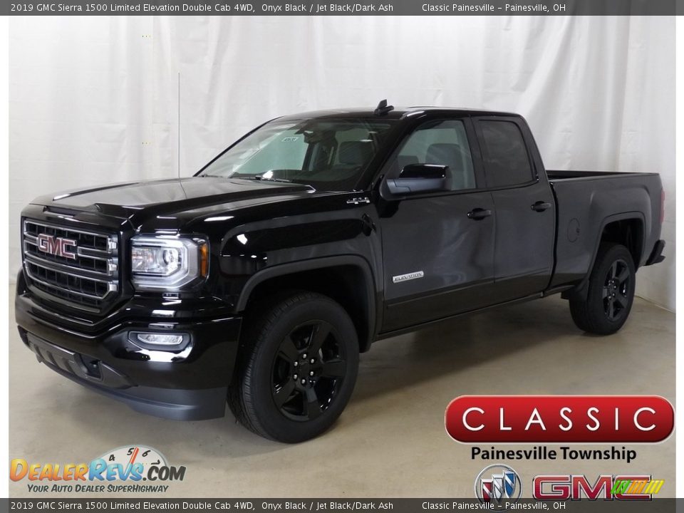 2019 GMC Sierra 1500 Limited Elevation Double Cab 4WD Onyx Black / Jet Black/Dark Ash Photo #1