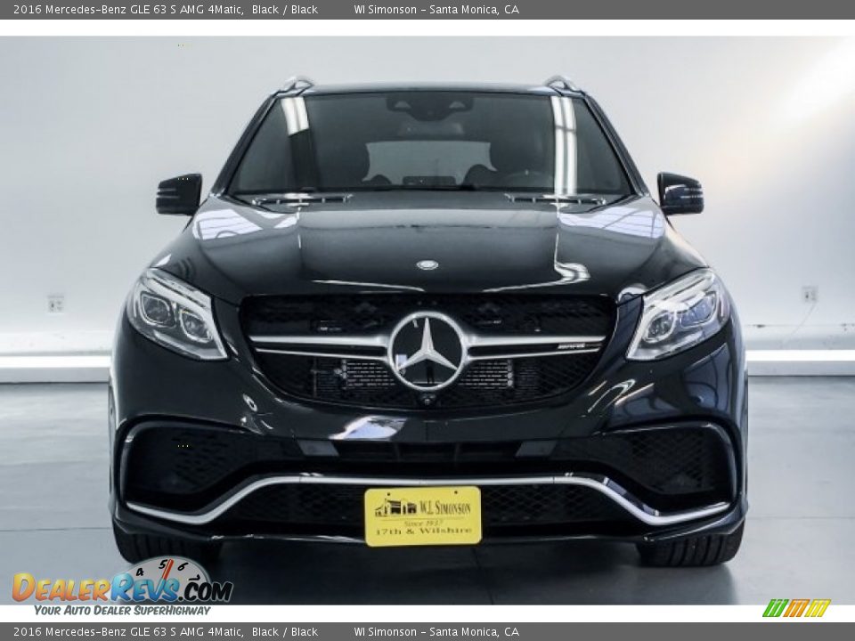 2016 Mercedes-Benz GLE 63 S AMG 4Matic Black / Black Photo #2