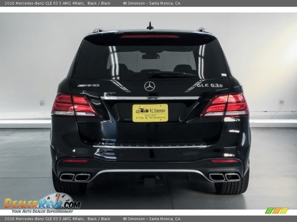 2016 Mercedes-Benz GLE 63 S AMG 4Matic Black / Black Photo #3