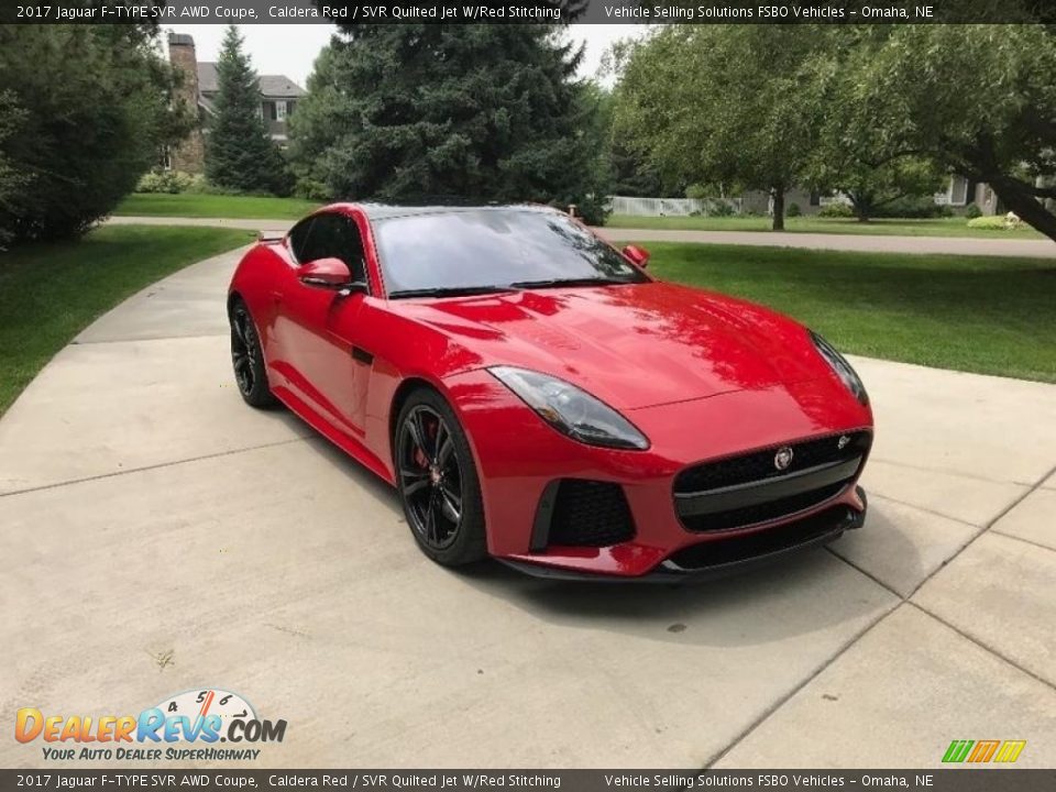 Front 3/4 View of 2017 Jaguar F-TYPE SVR AWD Coupe Photo #14