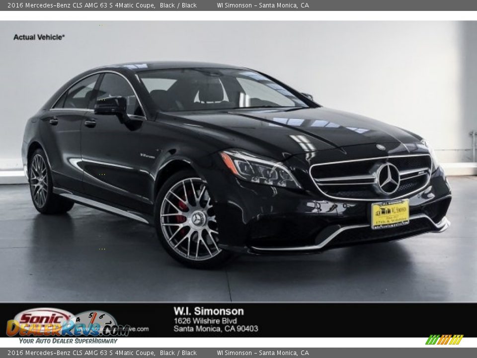 2016 Mercedes-Benz CLS AMG 63 S 4Matic Coupe Black / Black Photo #1