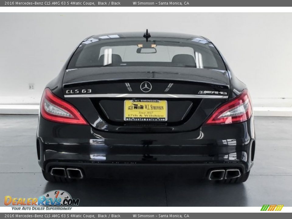 2016 Mercedes-Benz CLS AMG 63 S 4Matic Coupe Black / Black Photo #3