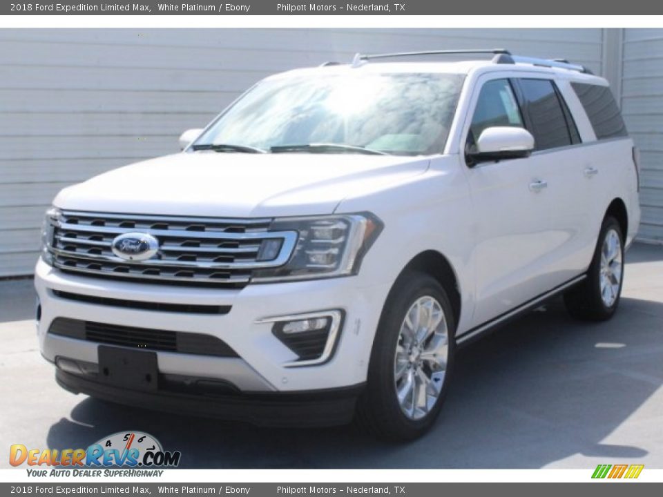 2018 Ford Expedition Limited Max White Platinum / Ebony Photo #3