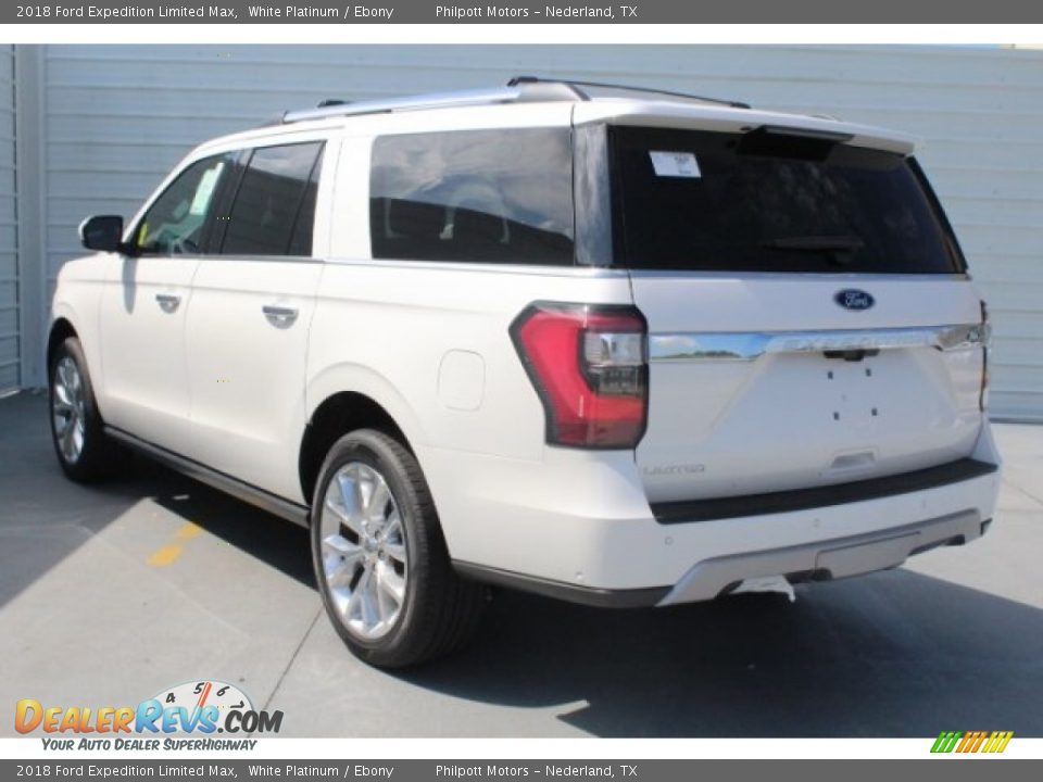 2018 Ford Expedition Limited Max White Platinum / Ebony Photo #7