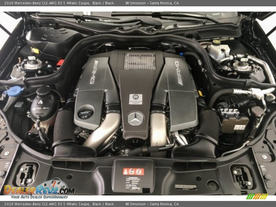 2016 Mercedes-Benz CLS AMG 63 S 4Matic Coupe Black / Black Photo #8