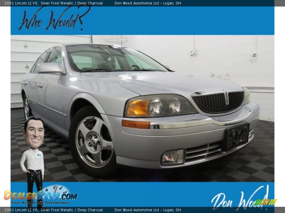2001 Lincoln LS V6 Silver Frost Metallic / Deep Charcoal Photo #1