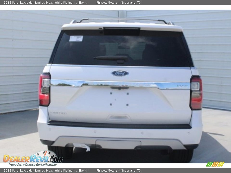 2018 Ford Expedition Limited Max White Platinum / Ebony Photo #8