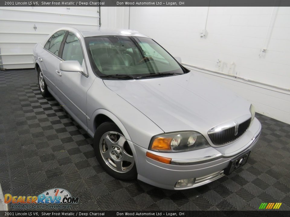 2001 Lincoln LS V6 Silver Frost Metallic / Deep Charcoal Photo #3