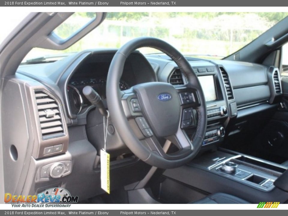 2018 Ford Expedition Limited Max White Platinum / Ebony Photo #13