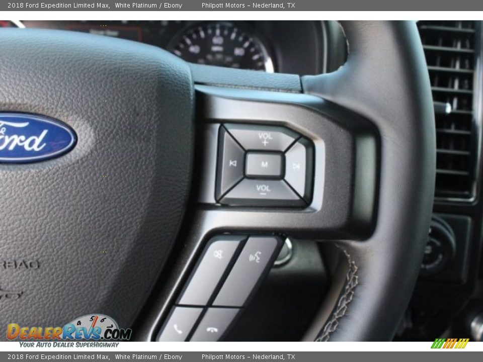 2018 Ford Expedition Limited Max White Platinum / Ebony Photo #22