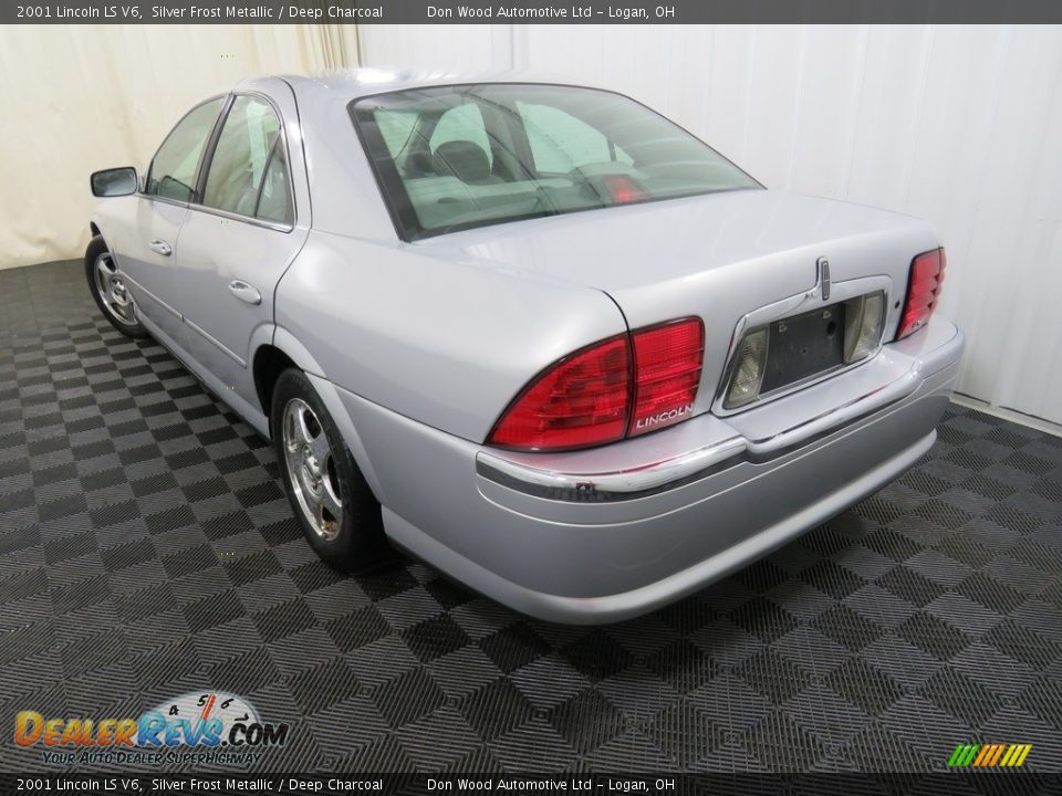 2001 Lincoln LS V6 Silver Frost Metallic / Deep Charcoal Photo #10