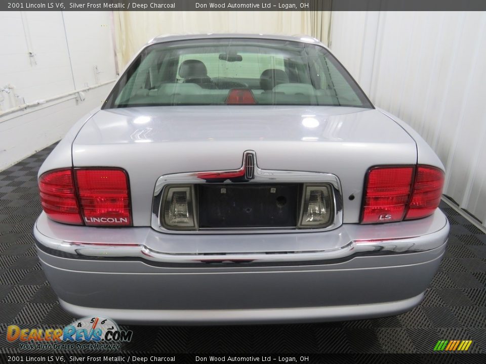 2001 Lincoln LS V6 Silver Frost Metallic / Deep Charcoal Photo #11