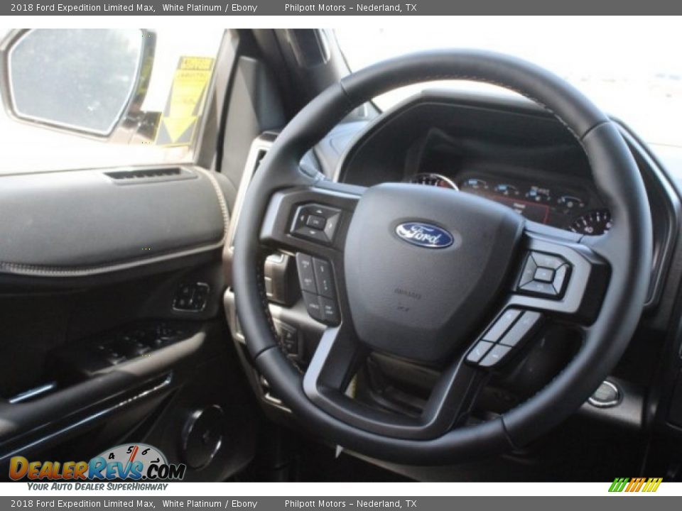 2018 Ford Expedition Limited Max White Platinum / Ebony Photo #29