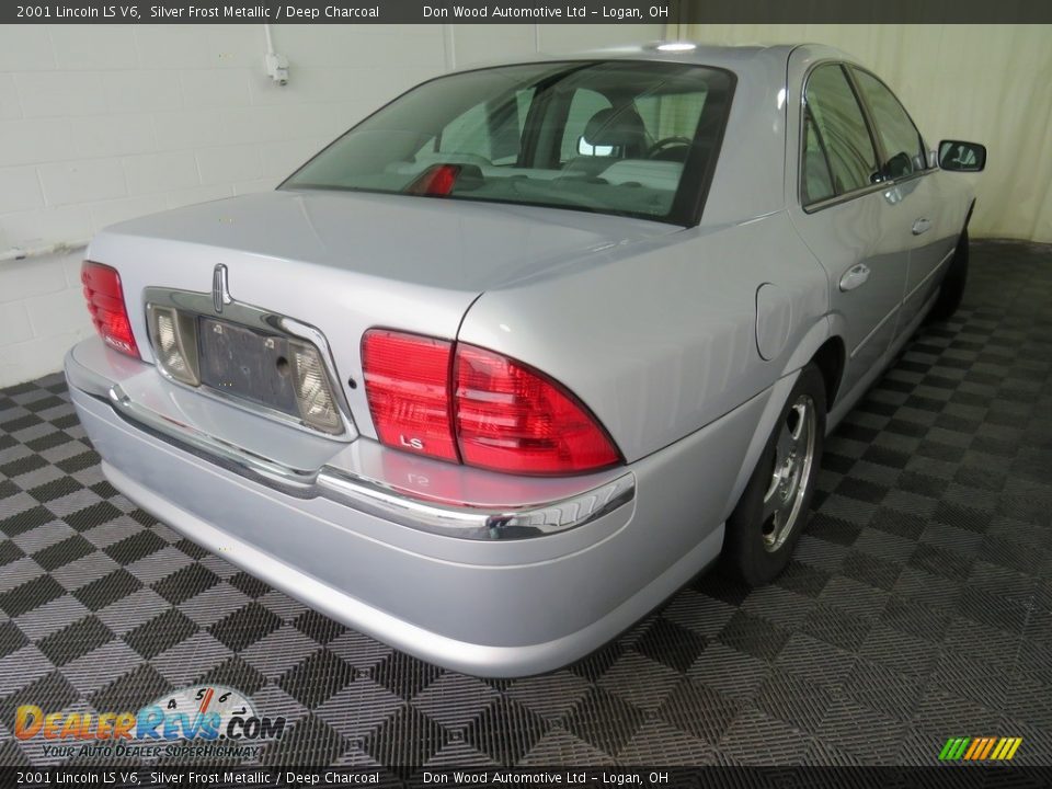 2001 Lincoln LS V6 Silver Frost Metallic / Deep Charcoal Photo #13