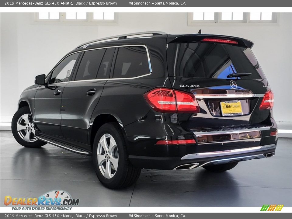 2019 Mercedes-Benz GLS 450 4Matic Black / Espresso Brown Photo #2