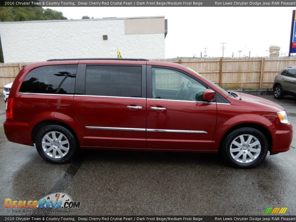 2016 Chrysler Town & Country Touring Deep Cherry Red Crystal Pearl / Dark Frost Beige/Medium Frost Beige Photo #7