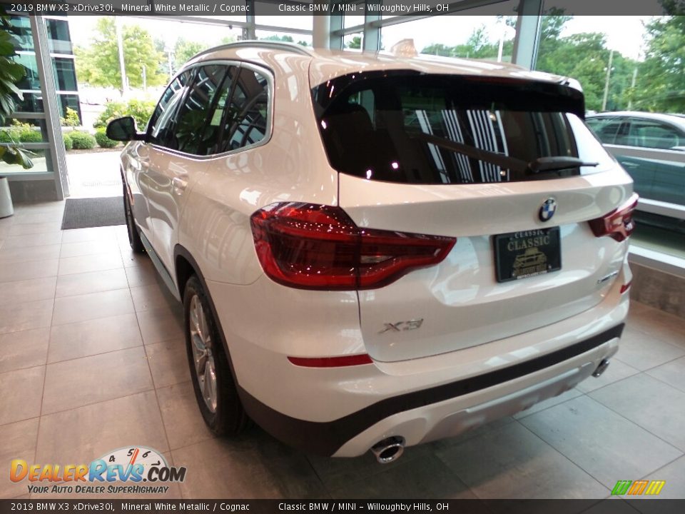 2019 BMW X3 xDrive30i Mineral White Metallic / Cognac Photo #2