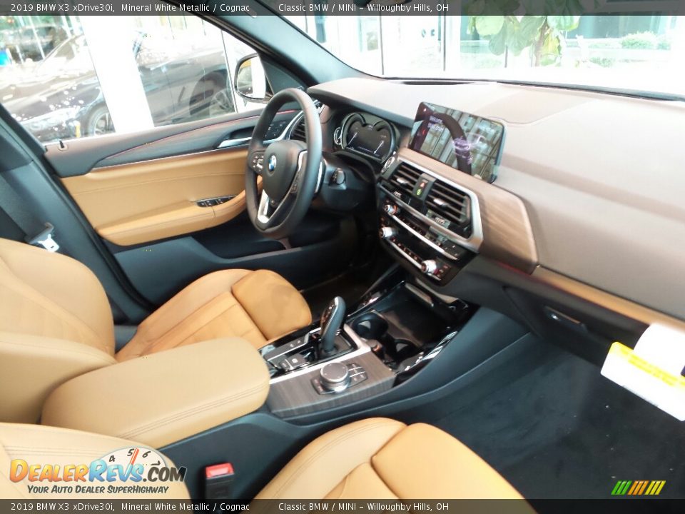 2019 BMW X3 xDrive30i Mineral White Metallic / Cognac Photo #6