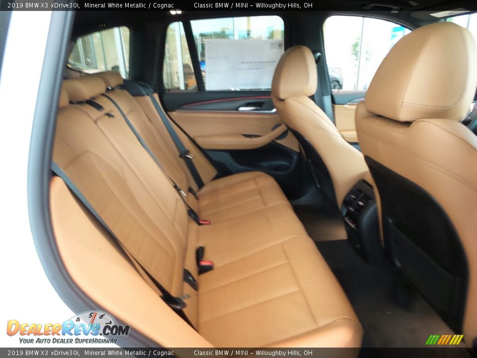 2019 BMW X3 xDrive30i Mineral White Metallic / Cognac Photo #7