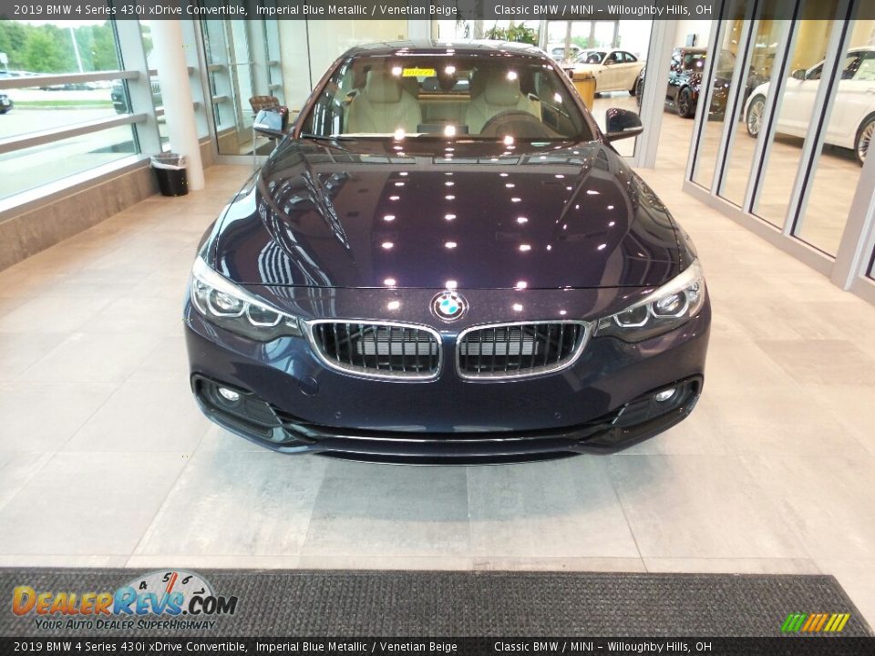 2019 BMW 4 Series 430i xDrive Convertible Imperial Blue Metallic / Venetian Beige Photo #4