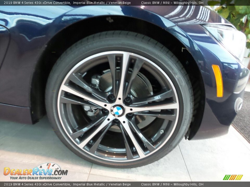 2019 BMW 4 Series 430i xDrive Convertible Imperial Blue Metallic / Venetian Beige Photo #5