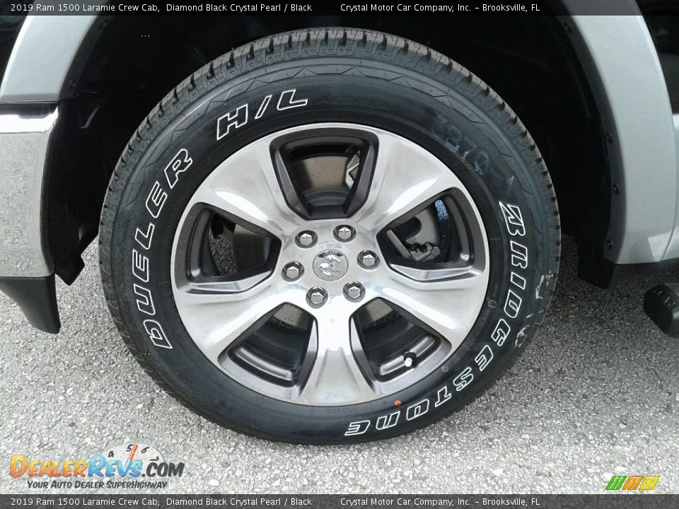 2019 Ram 1500 Laramie Crew Cab Diamond Black Crystal Pearl / Black Photo #21