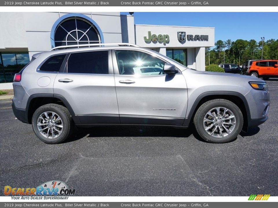 2019 Jeep Cherokee Latitude Plus Billet Silver Metallic / Black Photo #10